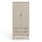 2 door, 2 drawer wardrobe