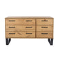 3+3 drawer wide chest of drawers