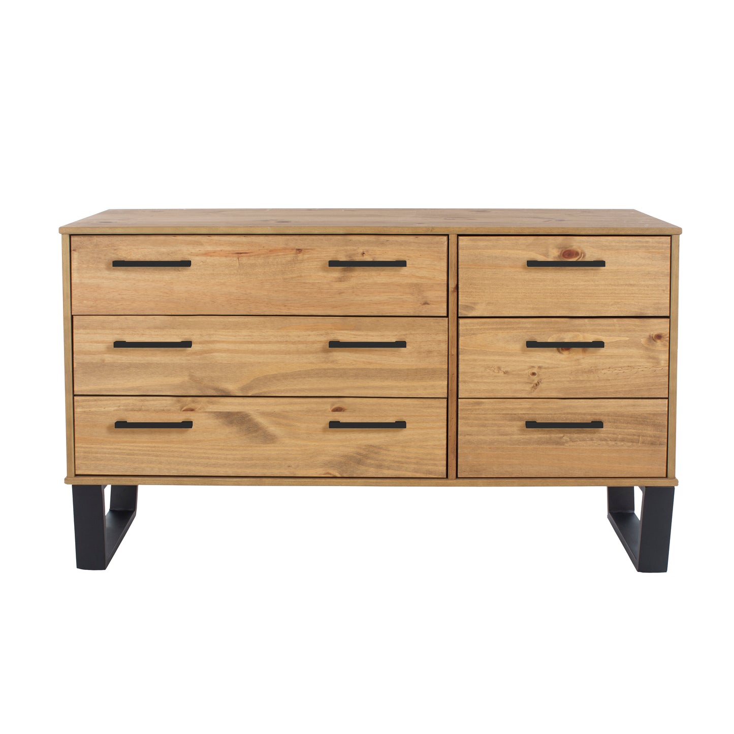 3+3 drawer wide chest of drawers