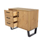 small sideboard with 1 door, 3 drawers