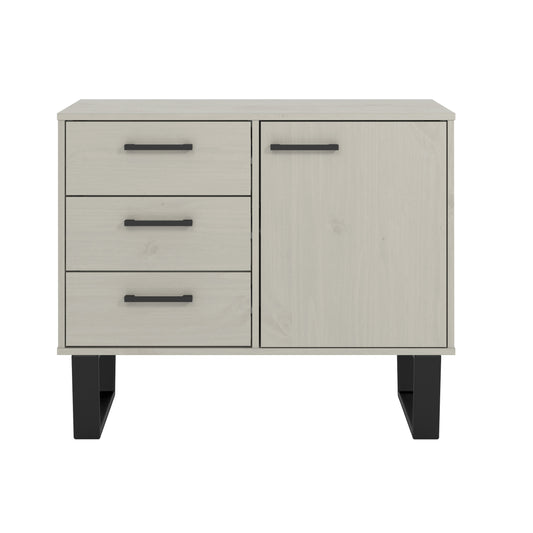 small sideboard with 1 door, 3 drawers