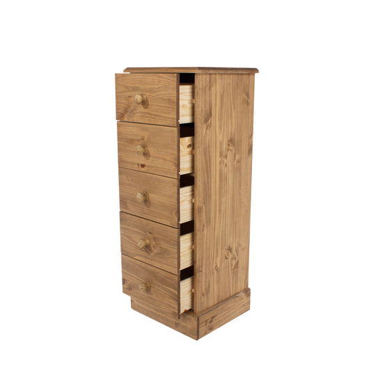 5 drawer narrow chest