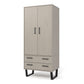 2 door, 2 drawer wardrobe