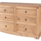 3+3 drawer wide chest