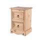 2 drawer petite bedside cabinet