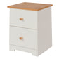 2 drawer petite bedside cabinet