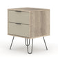 2 drawer bedside cabinet