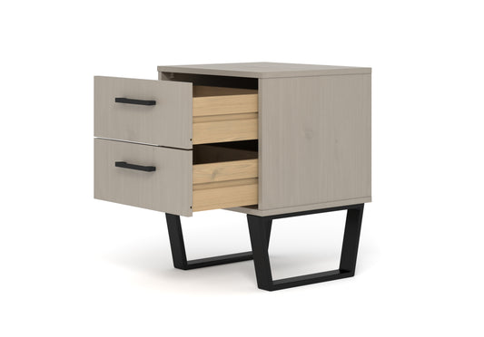 2 drawer bedside cabinet