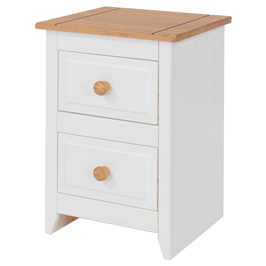 2 drawer petite bedside cabinet