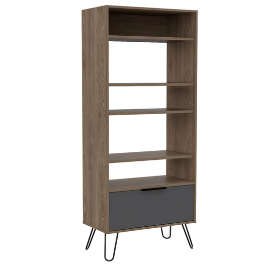 display bookcase with door