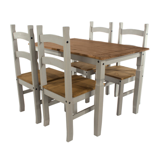 rectangular dining table & 4 chair SET