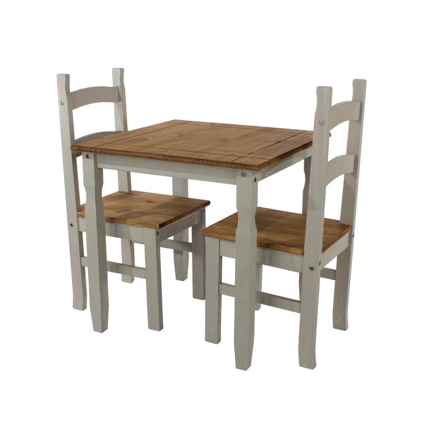 square dining table & 2 chair SET