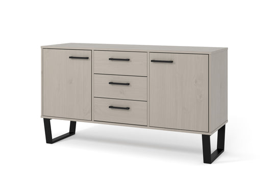 medium sideboard with 2 doors, 3 drawers