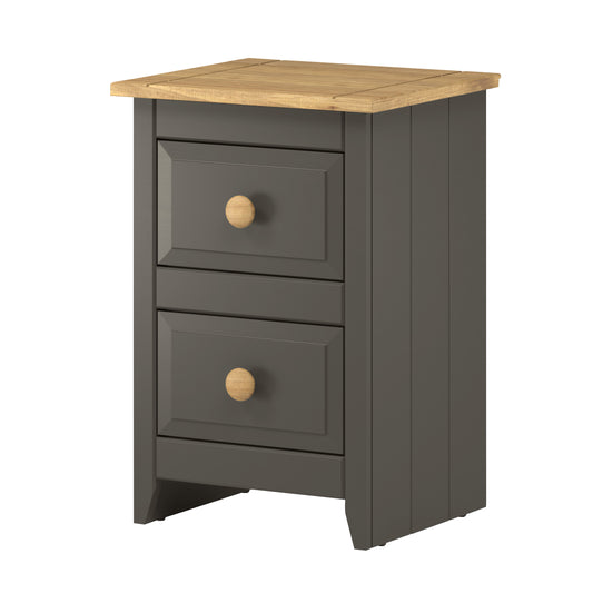 2 drawer petite bedside cabinet