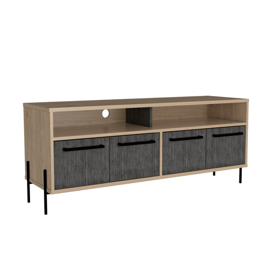 wide screen TV rack with 4 doors