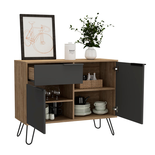 small sideboard with 2 doors and drawer