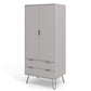 2 door, 2 drawer wardrobe
